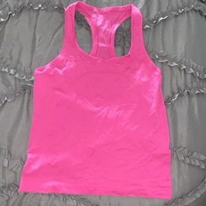 RACE LENGTH Lululemon swiftly 2.0 Sonic Pink tank